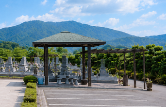 岡南霊園の駐車場
